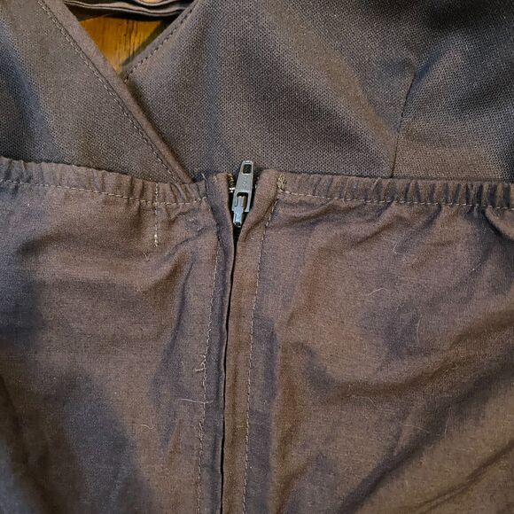 Trixxi Brown Floral Embroidered Halter Sundress Size 5 Smocked Boho Festival - Picture 6 of 8